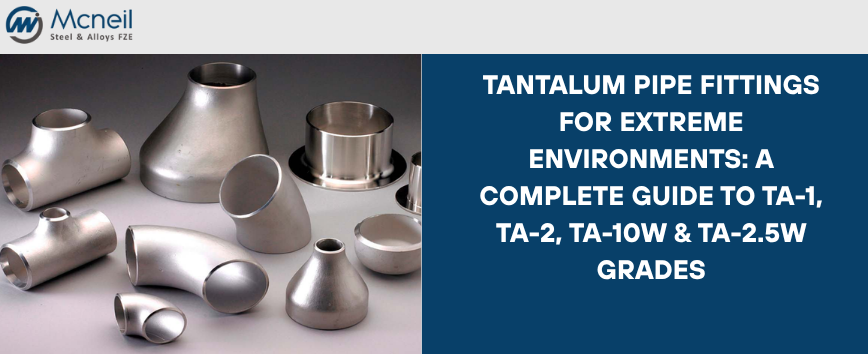 Tantalum Pipe Fittings for Extreme Environments: A Complete Guide to TA-1, TA-2, TA-10W & TA-2.5W Grades