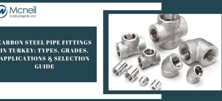 Carbon steel pipe fittings in Turkey including elbows, tees, reducers and threaded fittings